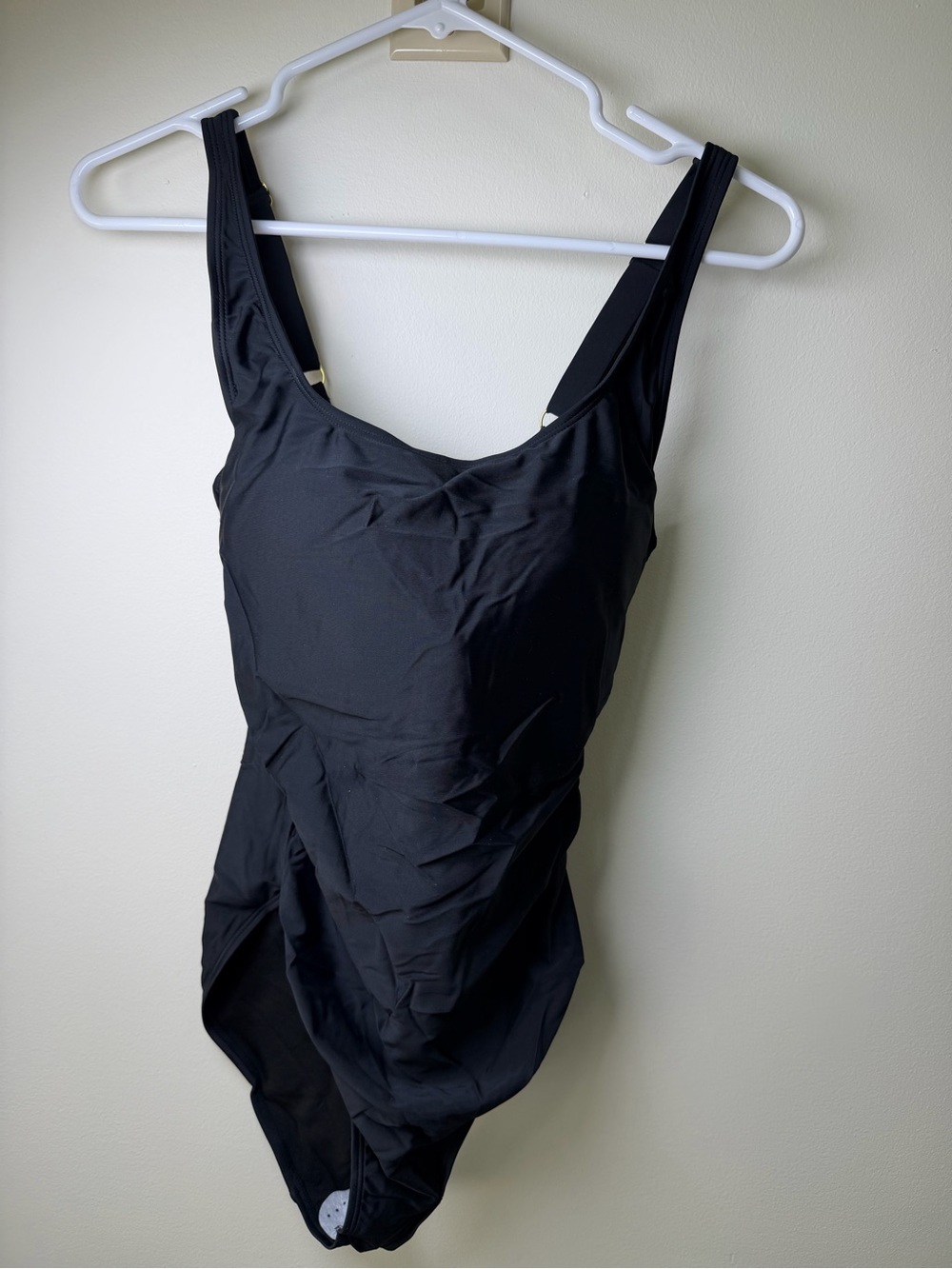 Firpearl Womens Black One Piece Swimsuit Tummy Control Bathing Suit